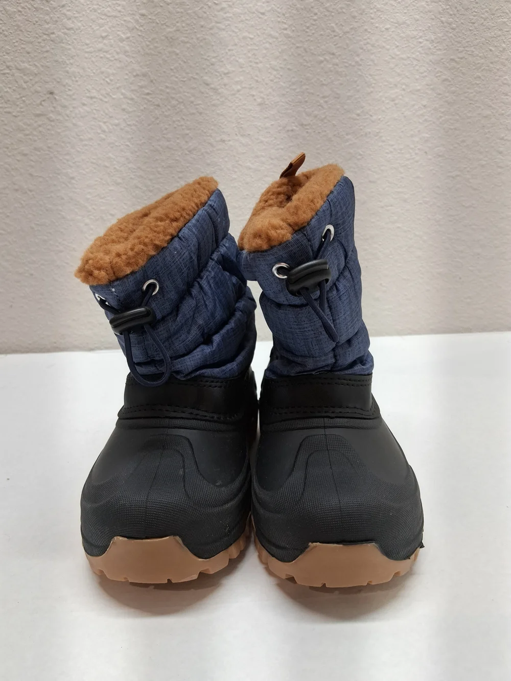 Kids Winter Snow Boots - Blue & Brown